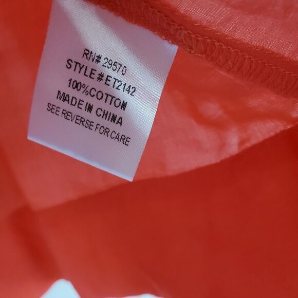 Everly coral laser cutout short sleeve shirt blous - Picture 4 of 6